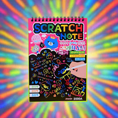 Scratch Art Notebook for Kids – Creative Drawing & Doodling Fun
