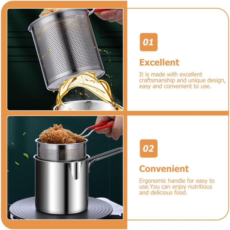 Stainless Steel Deep Fryer Pot