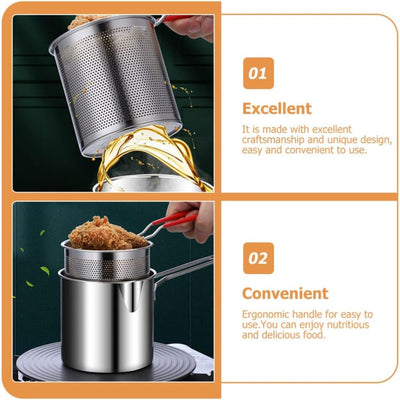 Stainless Steel Deep Fryer Pot