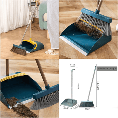 SwiftSweep Broom & Dustpan Set