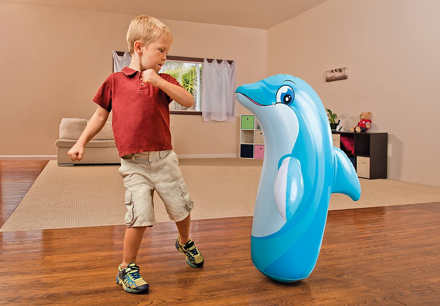 INTEX 3D Fighter Bop Bag – Inflatable Punching Fun for Kids