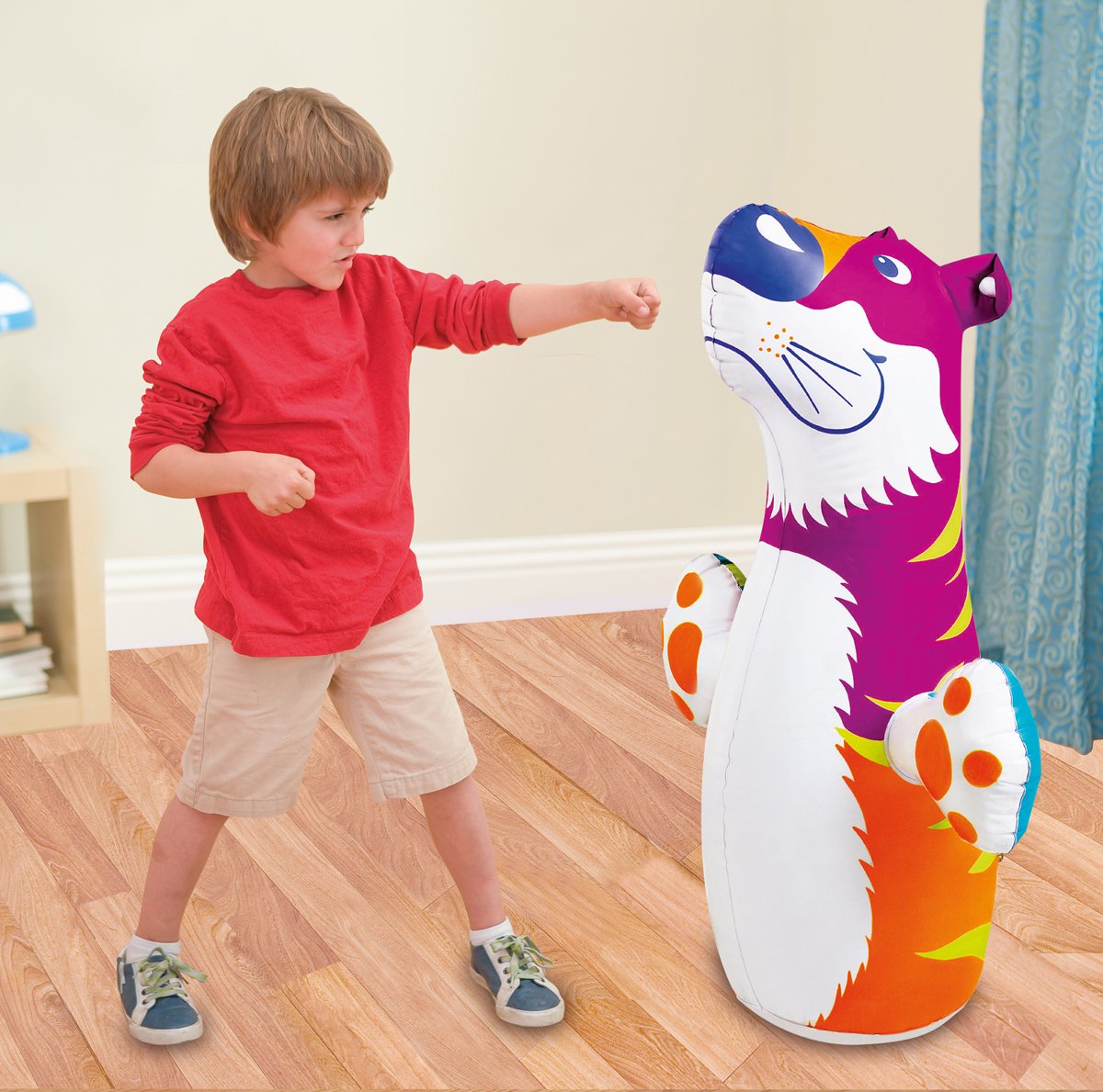 INTEX 3D Fighter Bop Bag – Inflatable Punching Fun for Kids