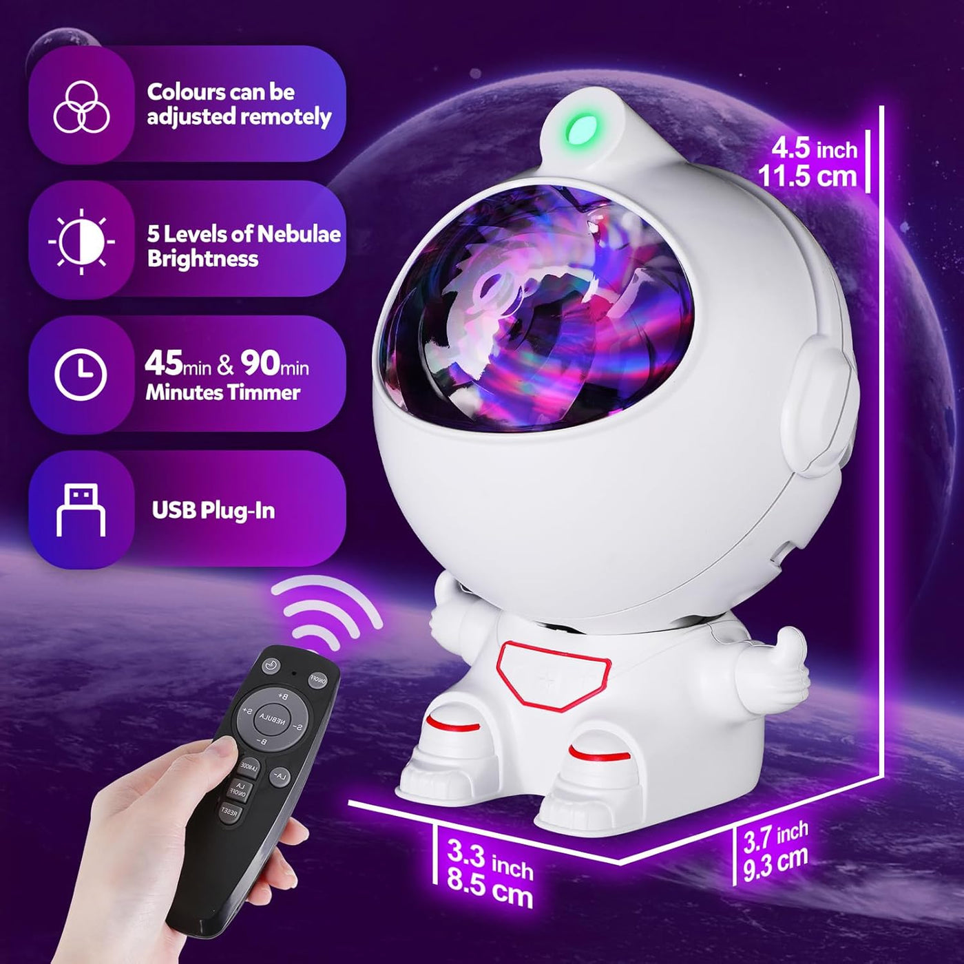 CosmoGlow Astronaut Galaxy Projector