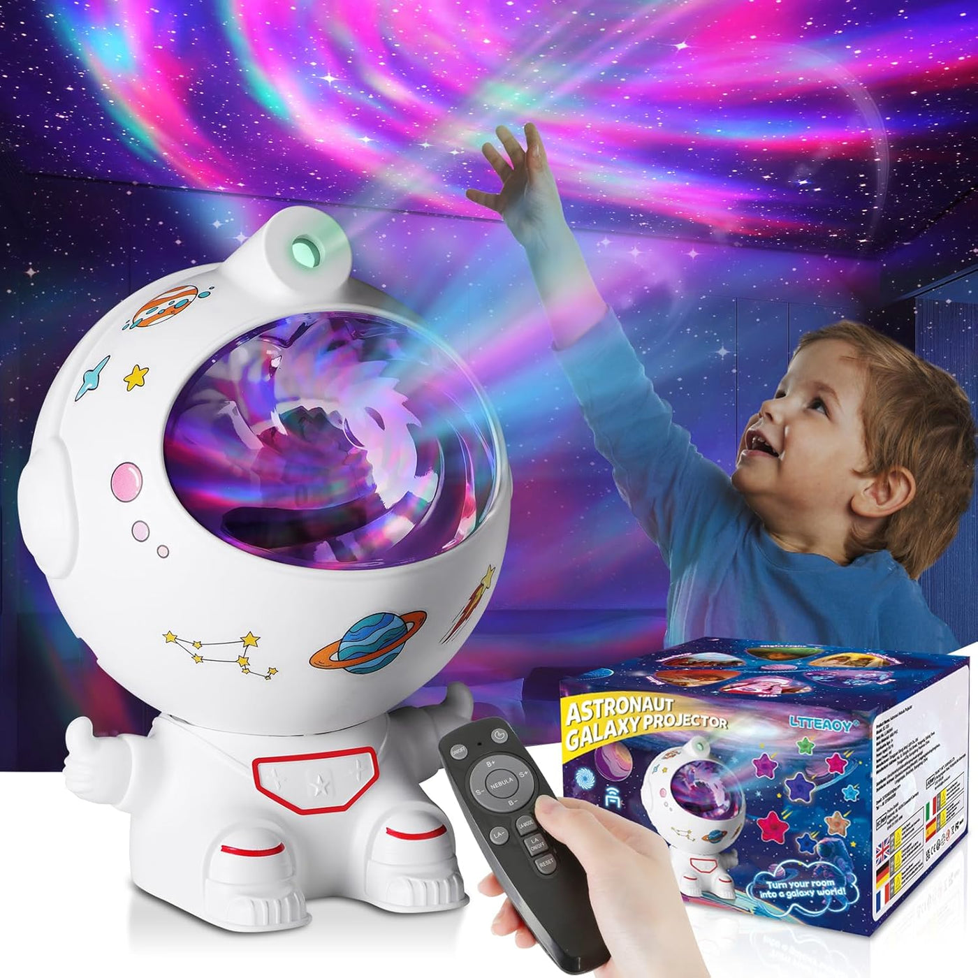 CosmoGlow Astronaut Galaxy Projector