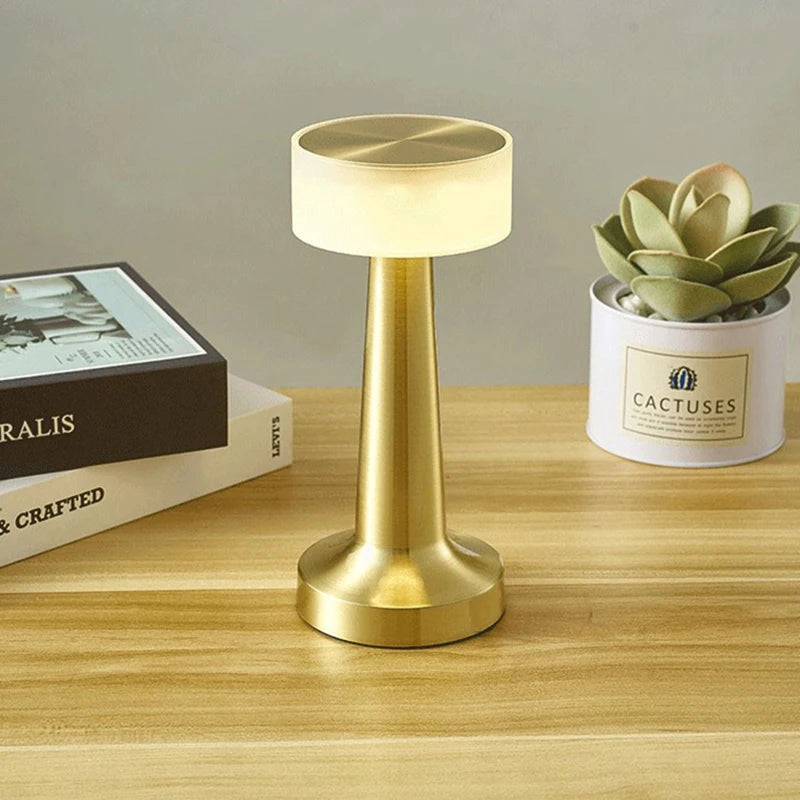 NOIRE Golden LED Desk Lamp with Touch Sensor