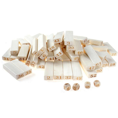 54-Piece Classic Wooden Stacking Blocks Game – Fun for All Ages