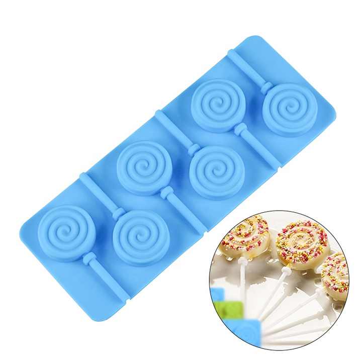 Silicone 6-Cavity Lollipop Mold