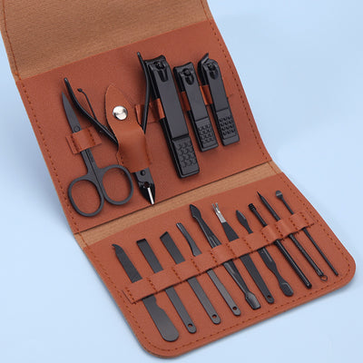 16-Piece Stainless Steel Nail Clipper & Manicure Set