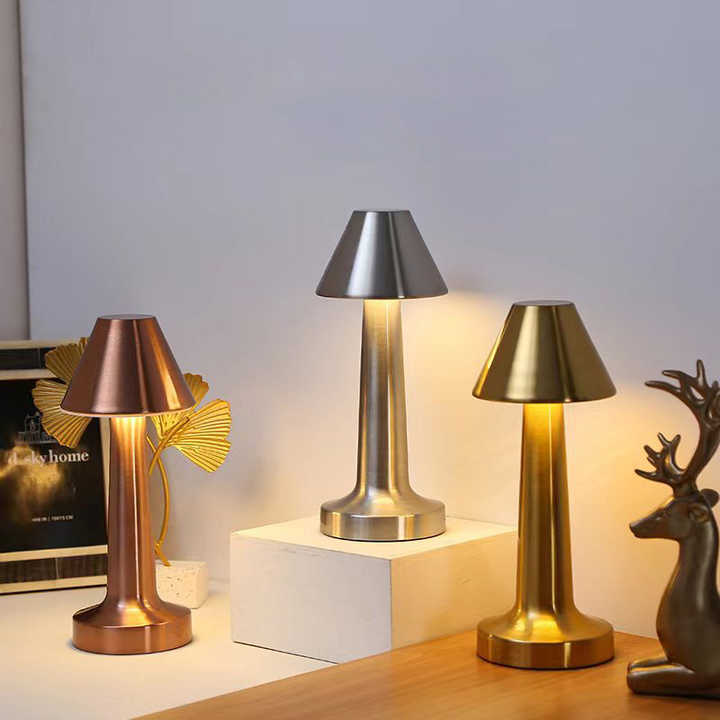 KONE Golden LED Desk Lamp with Touch Sensor