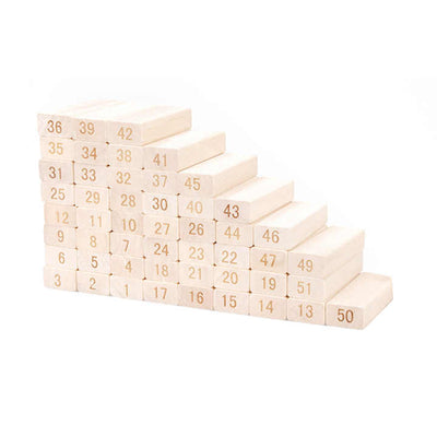 54-Piece Classic Wooden Stacking Blocks Game – Fun for All Ages