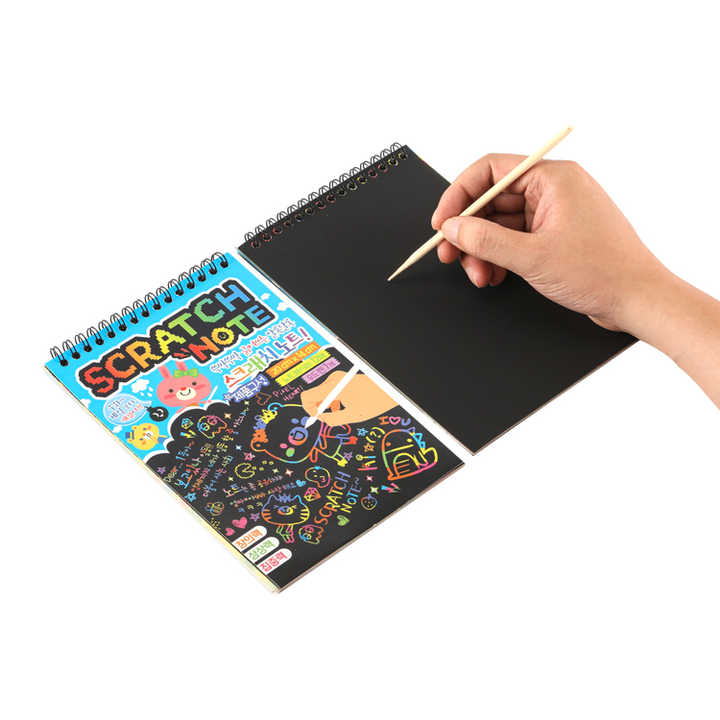 Scratch Art Notebook for Kids – Creative Drawing & Doodling Fun
