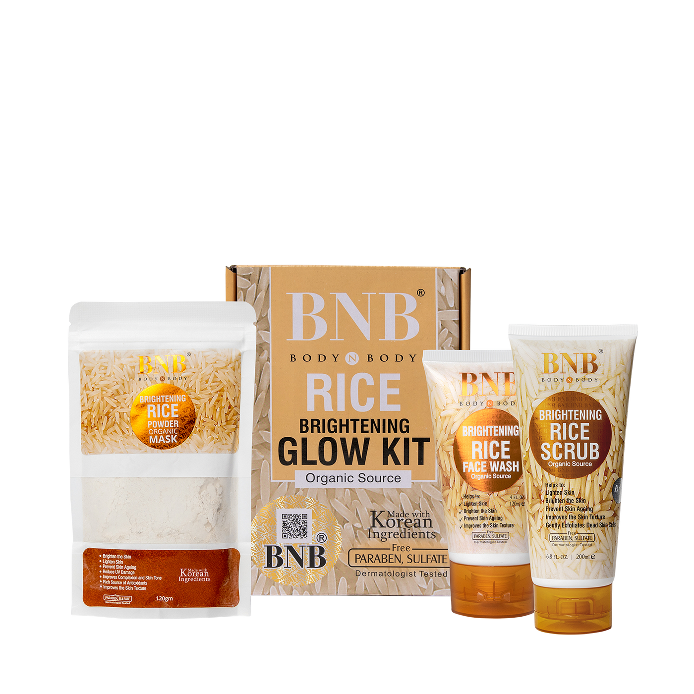 BNB Rice Extract Facial Kit