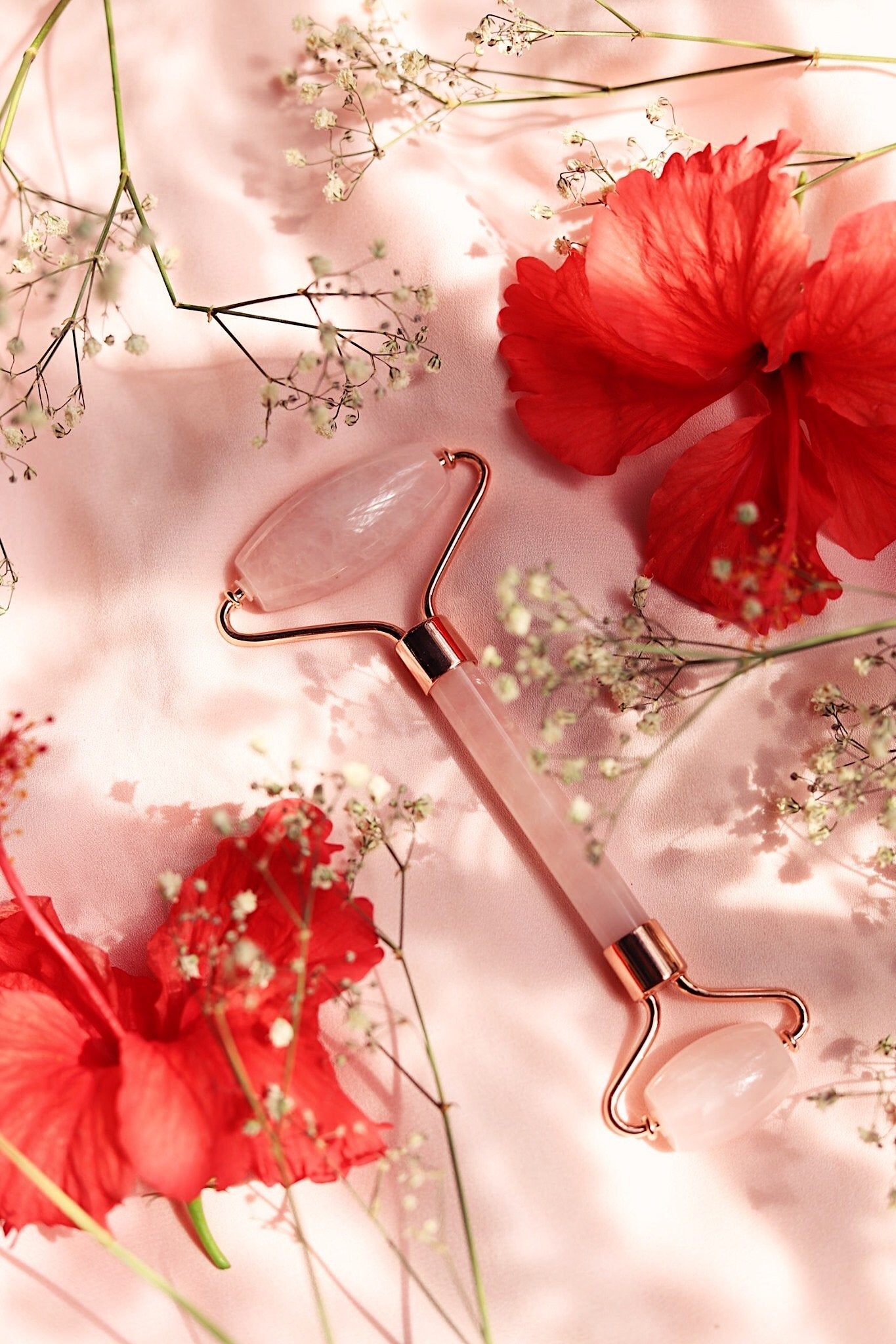Rose Quartz Roller & Gua Sha Set