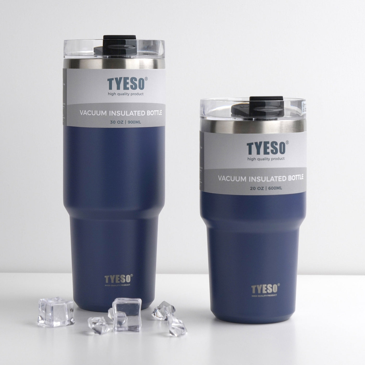 TYESO Stainless Steel Insulated Tumbler with Straw