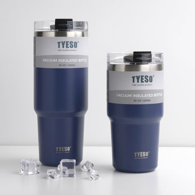 TYESO Stainless Steel Insulated Tumbler with Straw