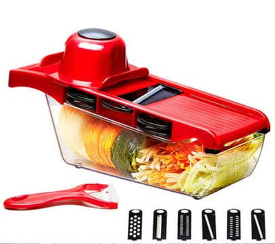 10-in-1 Mandoline Vegetable Slicer & Cutter with Storage Box