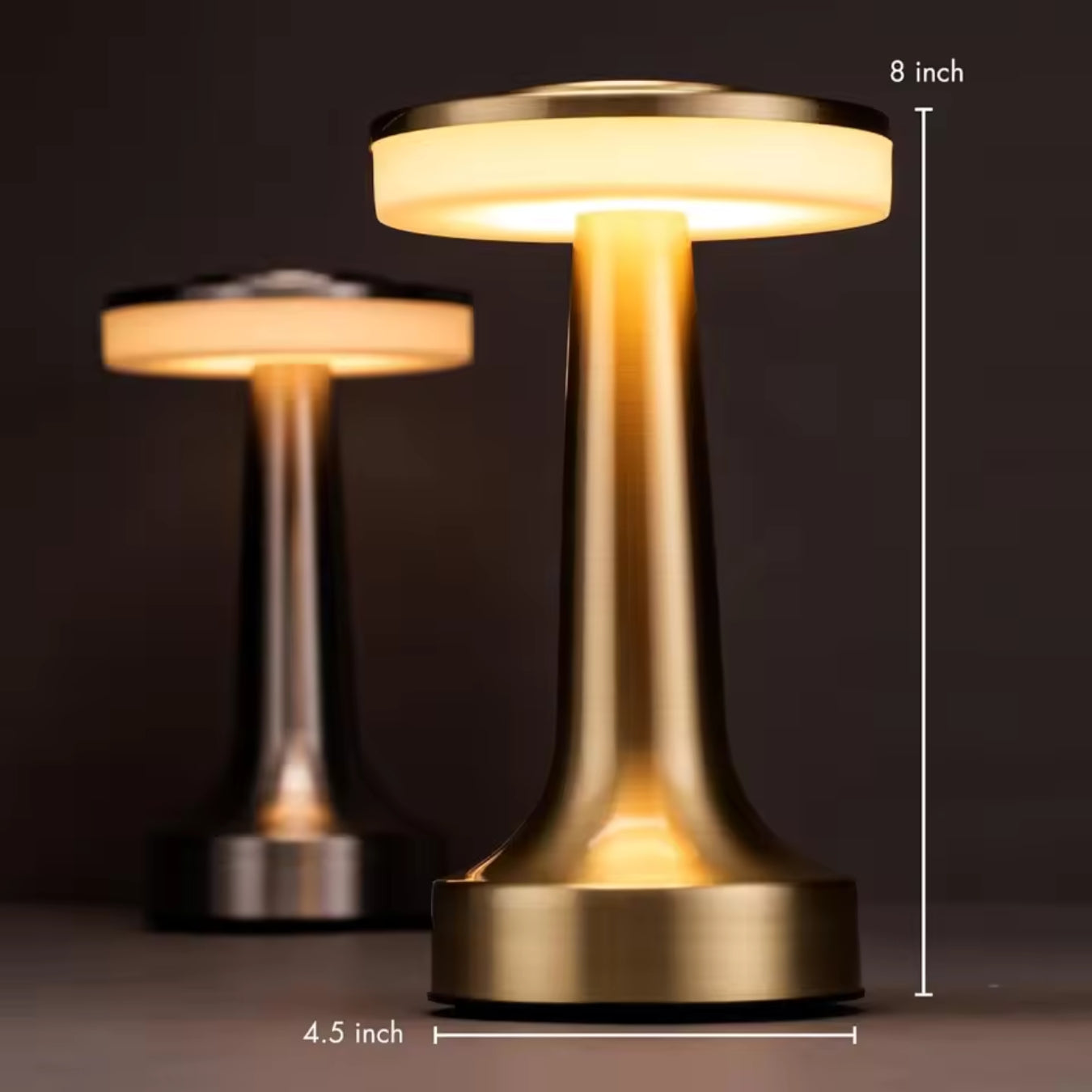 NOVA Golden LED Desk Lamp with Touch Sensor