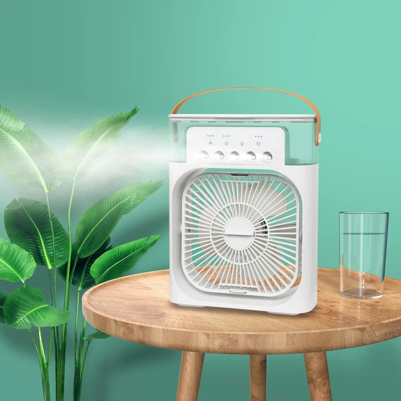 Portable Mini Electric Fan Air Conditioner & Humidifier