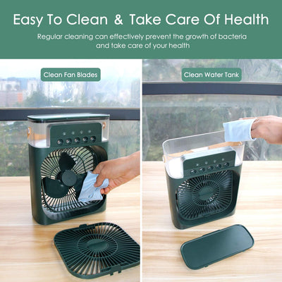 Portable Mini Electric Fan Air Conditioner & Humidifier