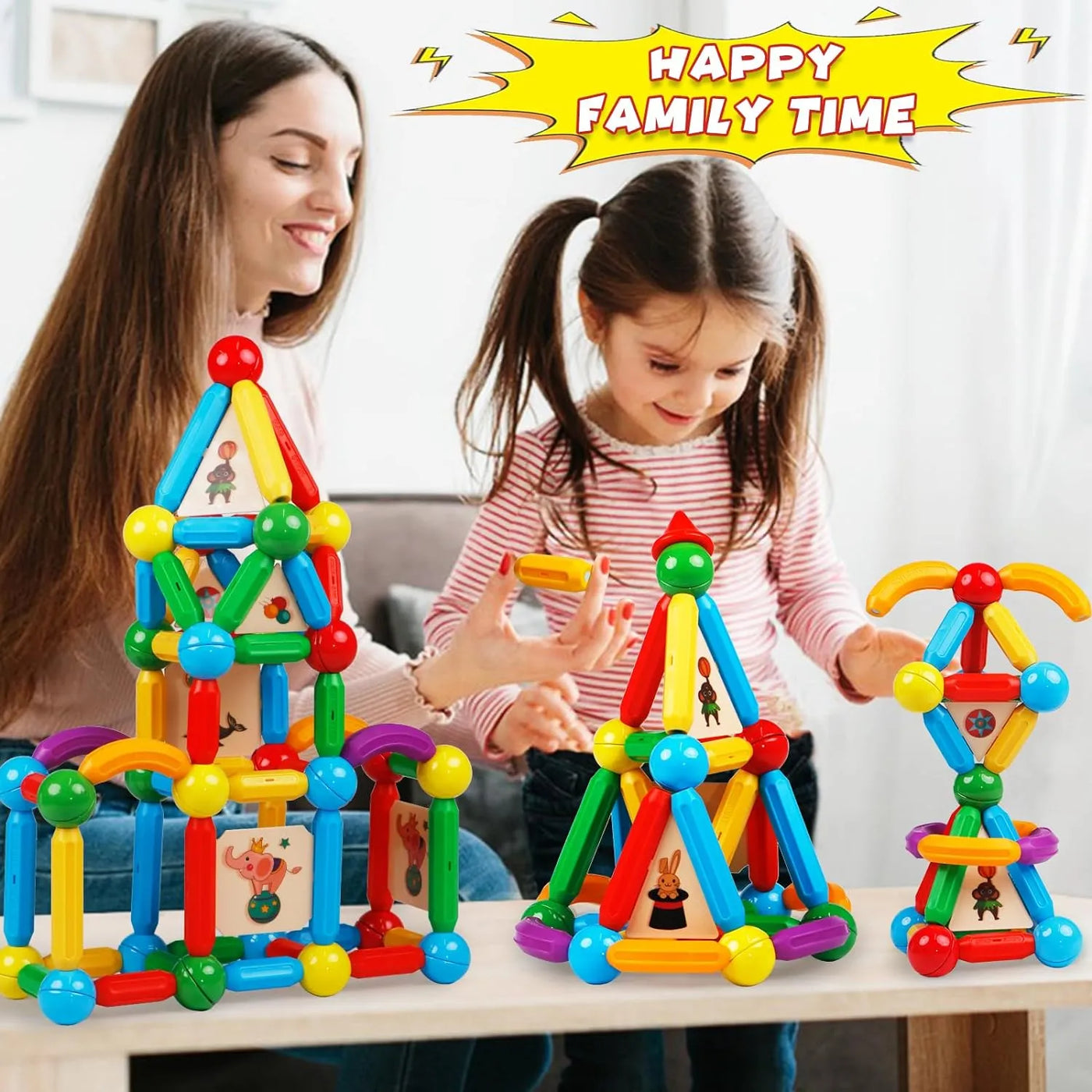 Magnetic Building Blocks Toy – 36 & 42-Piece Set