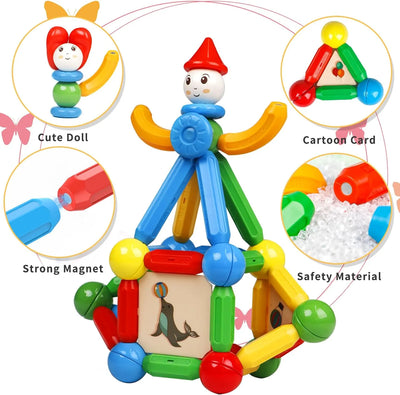 Magnetic Building Blocks Toy – 36 & 42-Piece Set