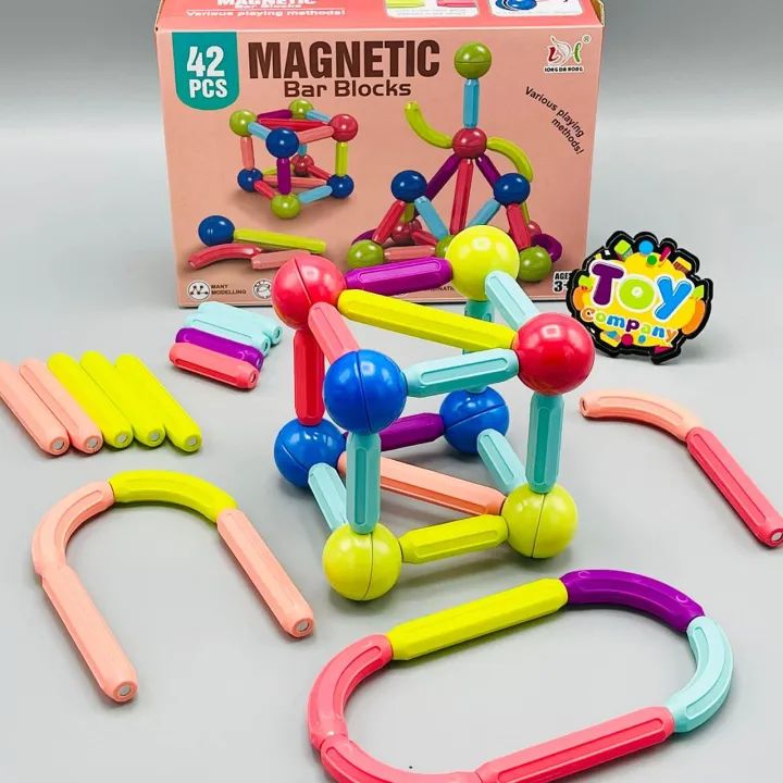 Magnetic Building Blocks Toy – 36 & 42-Piece Set