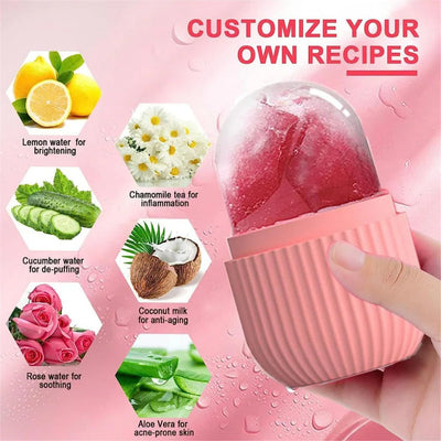Silicon Ice Cube Face Roller